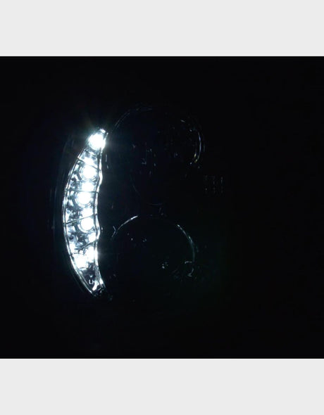 Alfa Mito 2008-2018 Fari Anteriori Con Vere Luci Diurne LED - Cromato
