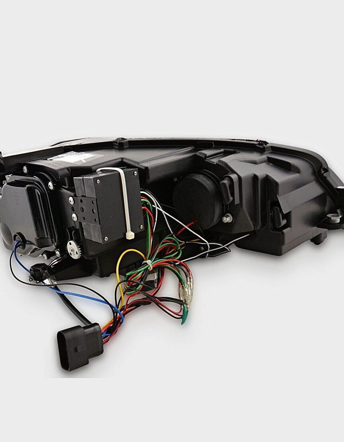 VW Golf 7 2012-2017 Fari Anteriori Nero / Cromato in Ottica R-Line Con Luci Diurne LED