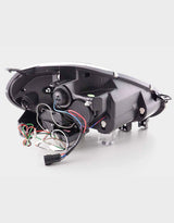 Fiat Punto EVO 199 2009-2012 Fari Anteriori Cromati DRL LED