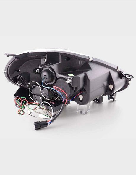Fiat Punto EVO 199 2009-2012 Fari Anteriori Cromati DRL LED