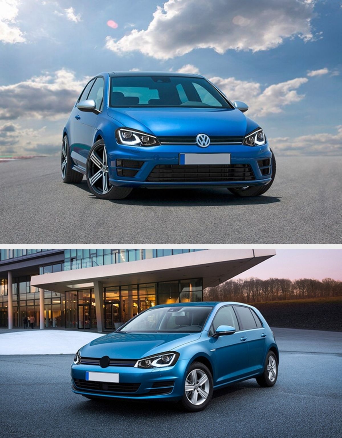 VW Golf 7 2012-2017 Fari Anteriori Full LED in Ottica Golf 8 Design