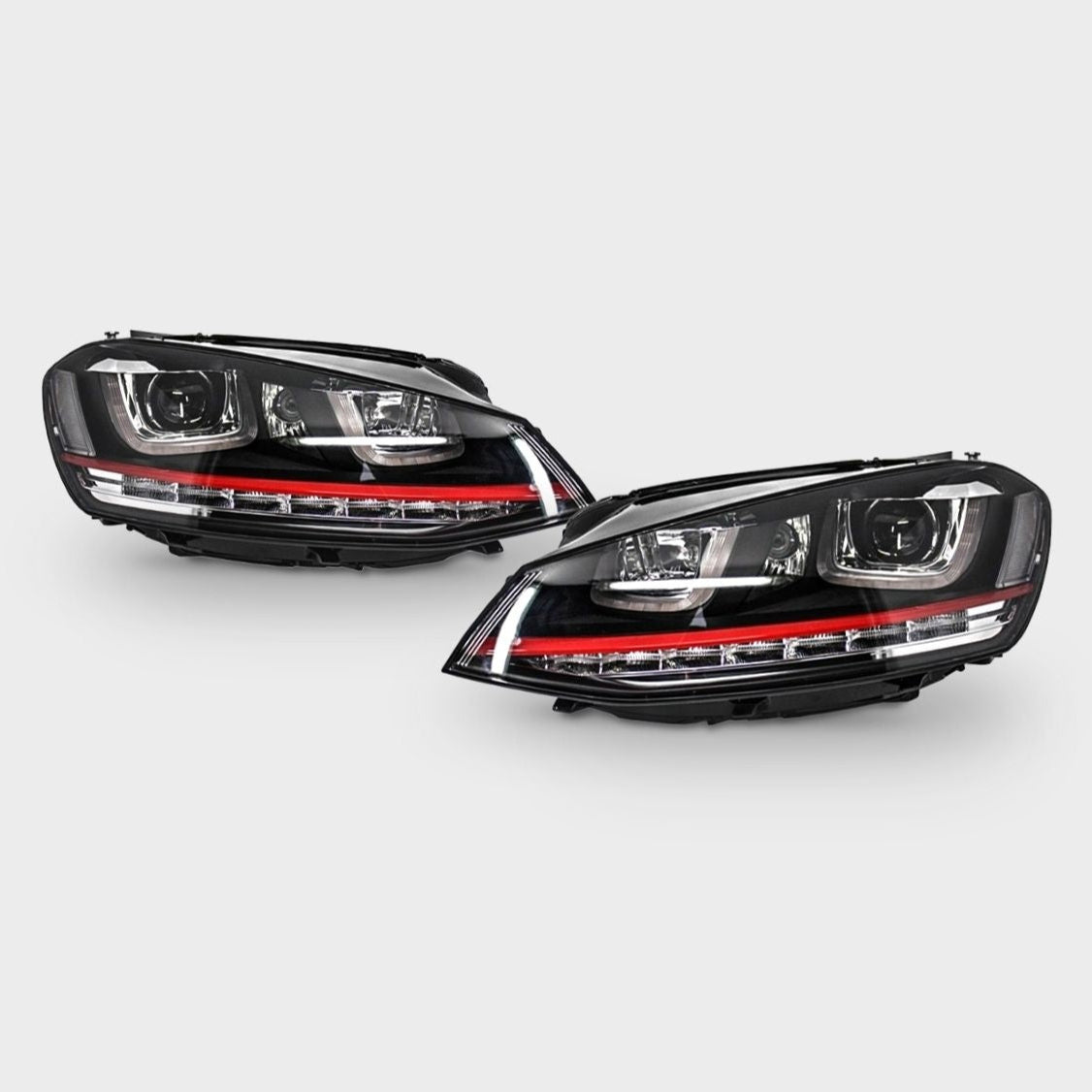 VW Golf 7 2012-2017 Fari Anteriori GTI Look Frecce a LED