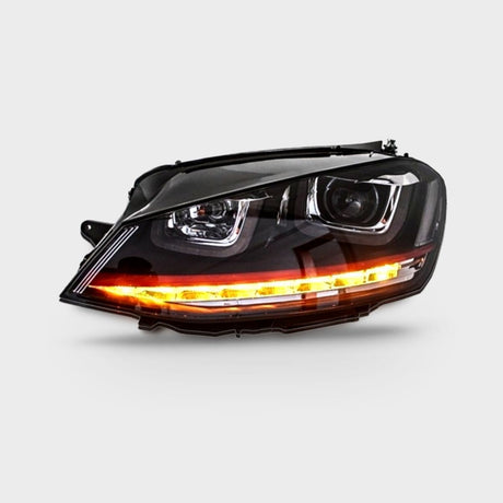 VW Golf 7 2012-2017 Fari Anteriori GTI Look Frecce a LED