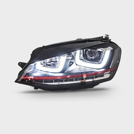 VW Golf 7 2012-2017 Fari Anteriori GTI Look Frecce a LED