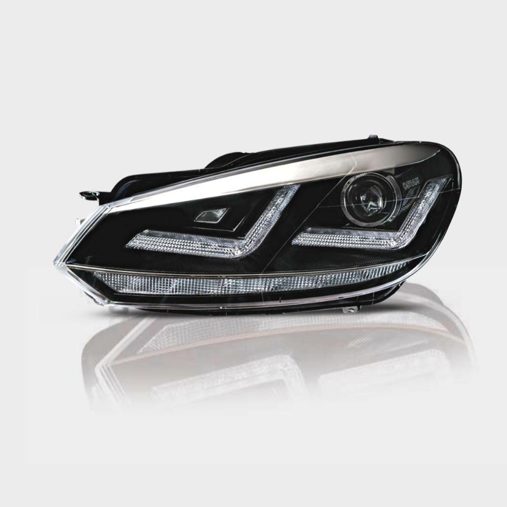 VW Golf 6 2008-2012 Con Bi-Xenon Fari Anteriori OSRAM Full LED Cromati