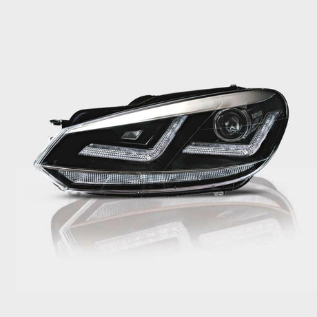 VW Golf 6 2008-2012 Con Bi-Xenon Fari Anteriori OSRAM Full LED Cromati