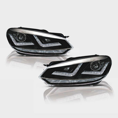 VW Golf 6 2008-2012 Con Bi-Xenon Fari Anteriori OSRAM Full LED Cromati
