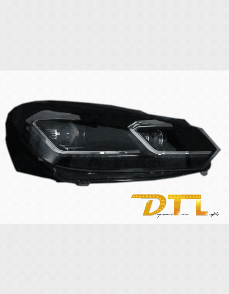 VW Golf 6 2008-2012 Fari Anteriori LED Dinamiche G7.5 Look