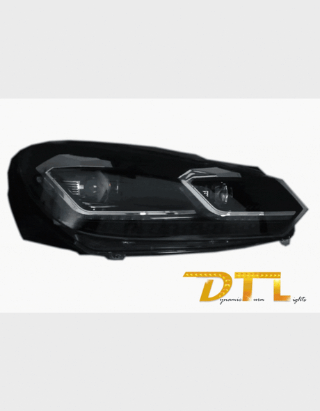 VW Golf 6 2008-2012 Fari Anteriori LED Dinamiche G7.5 Look