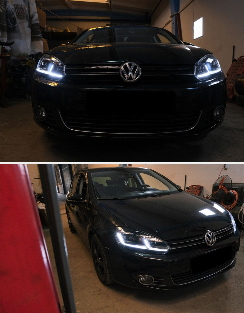 VW Golf 6 2008-2012 Fari Anteriori LED Dinamiche G7.5 Look