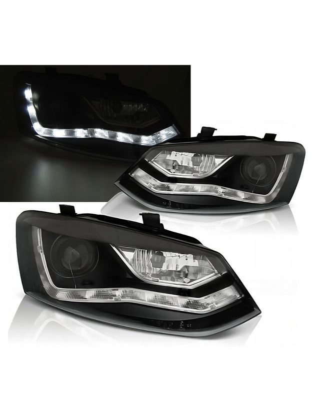 VW Polo 6R 6C 2009-2017 Fari Anteriori Luci di Posizione LED