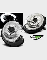 Mini One R56 R57 2006-2010 Fari Anteriori LED Cromati XENON D1S