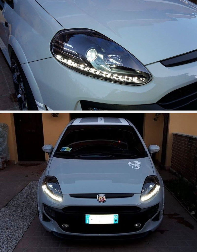 Fiat Punto EVO 199 2009-2012 Fari Anteriori Luci Diurne LED