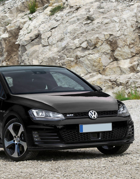 VW Golf 7 2012-2017 Fari Anteriori Nero in Ottica R-Line Con Luci Diurne LED