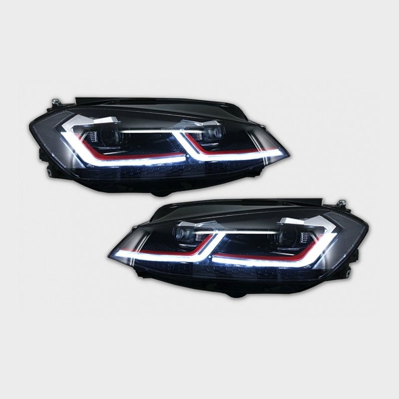 VW Golf 7.5 2017-2019 Fari Anteriori LED Dinamico Look GTI