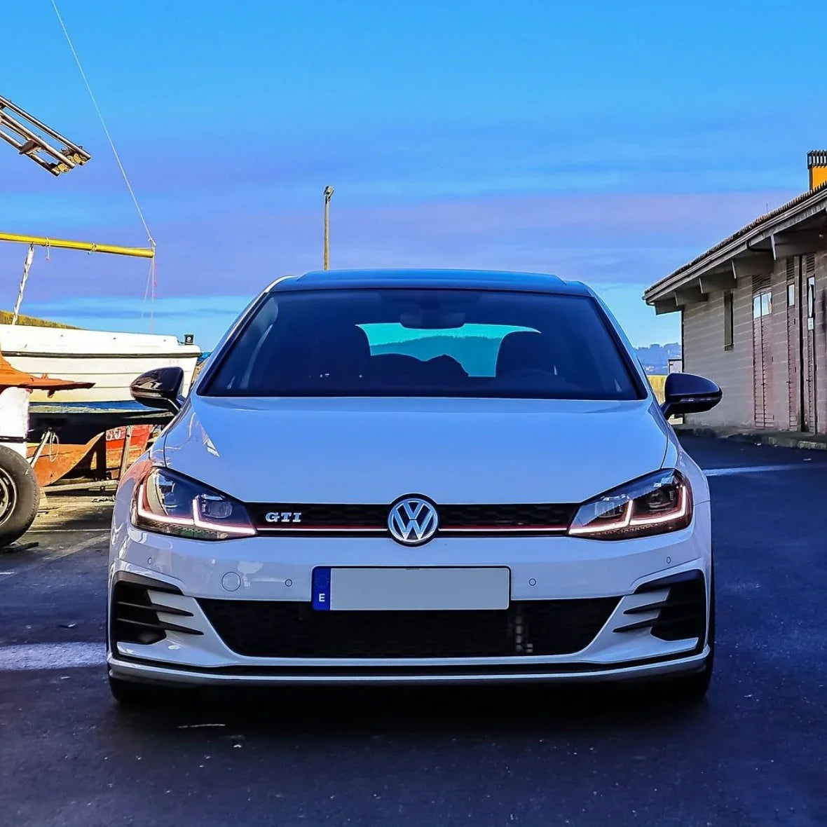 Sopracciglia Fari Per VW Golf 7/7.5 GTI/R/GTD 2013-2020 - Adesivi In ABS Nero Lucido, Design Sportivo - Foto 4