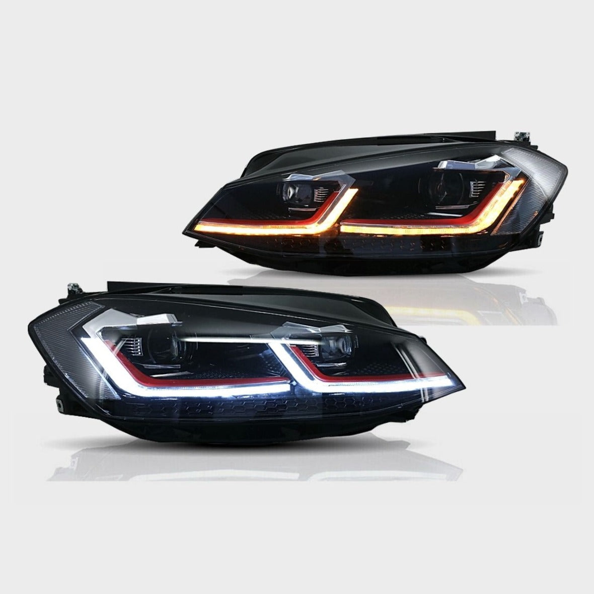 VW Golf 7.5 2017-2019 Fari Anteriori LED DRL Frecce Led Dinamico Look GTI