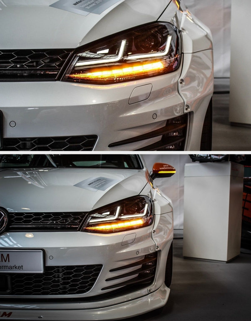 VW Golf 7.5 VII Facelift 2017-2019 OSRAM LED Fari Anteriori in ottica GTI - Full LED