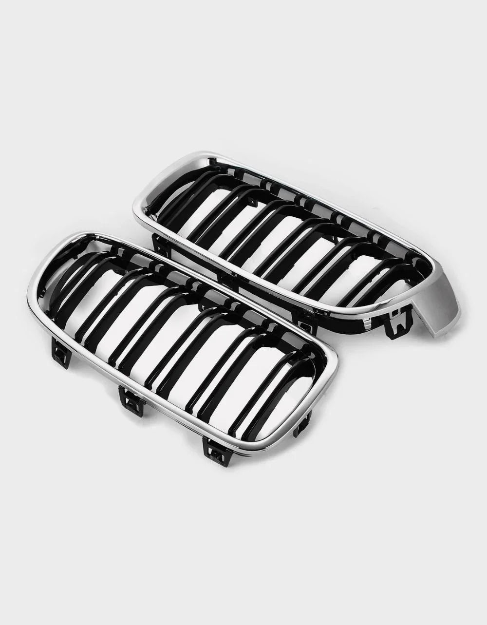 2 pz Auto Grill Bar V Brace Stile Griglia Anteriore Trim Strisce di