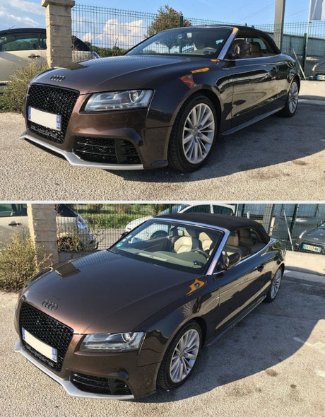 Audi A5 8T Sportback - Cabriolet 2007-2011 Griglia Radiatore RS5 Look Nero - PDC