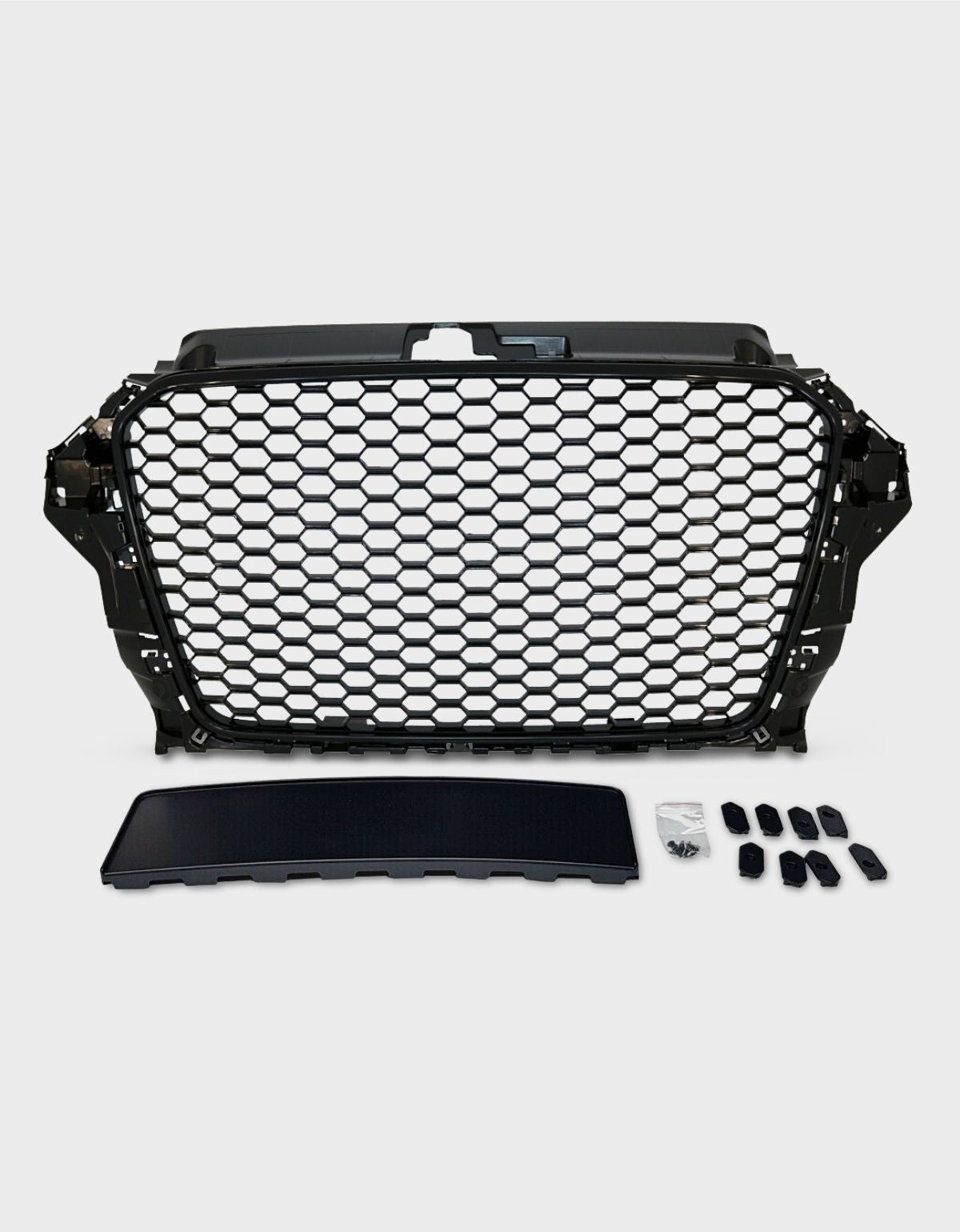 Audi A3 8V 2012-2016 Griglia Anteriore Ottica RS3 Nero a Nido D'ape Senza PDC