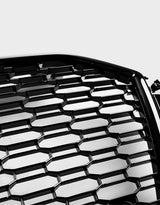 Audi A3 8V 2016-2020 Griglia Anteriore RS Look a Nido D'ape Nero Lucido per PDC e Radar