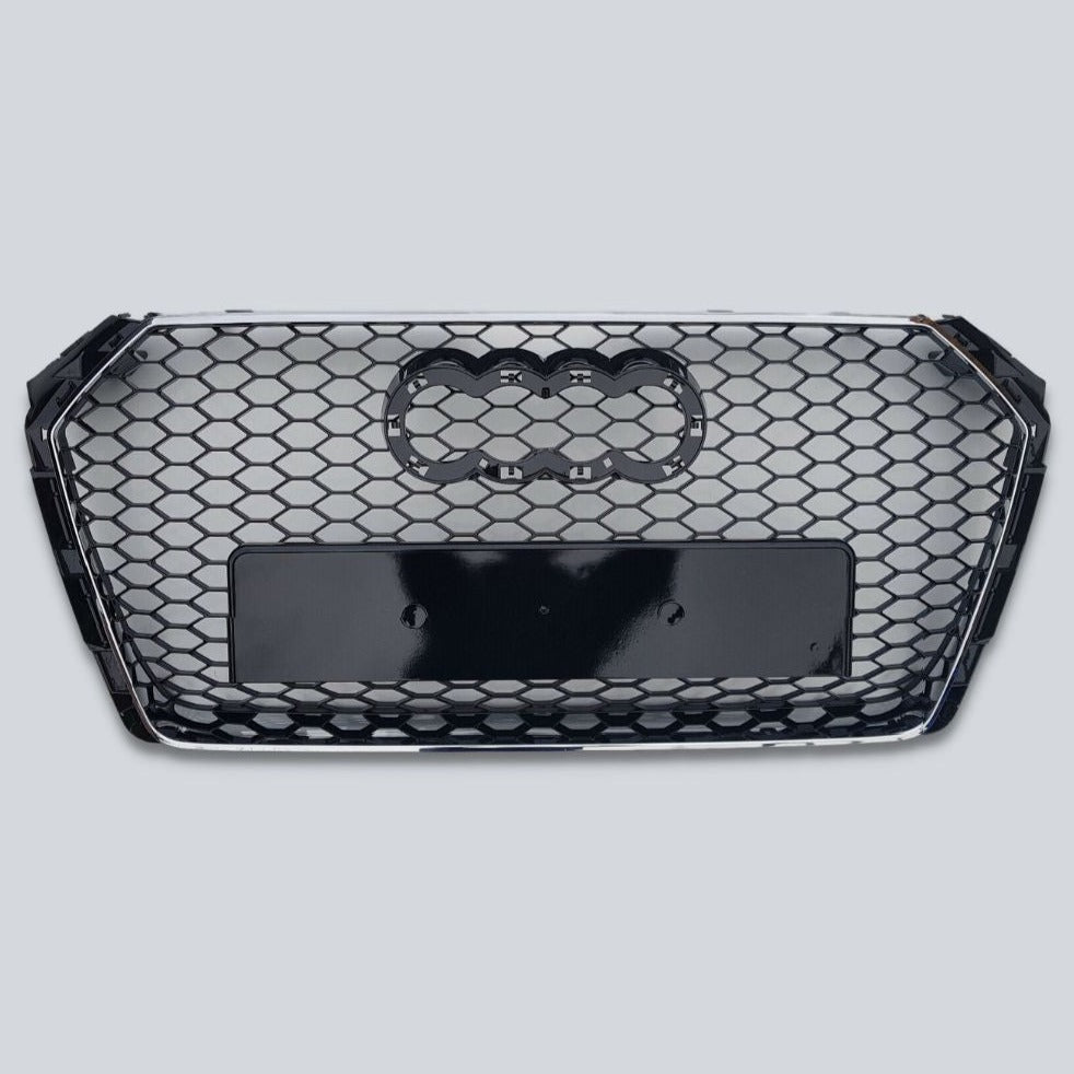Audi A4 B9 2015-2019 Griglia Radiatore RS4 Look Nero Cromato