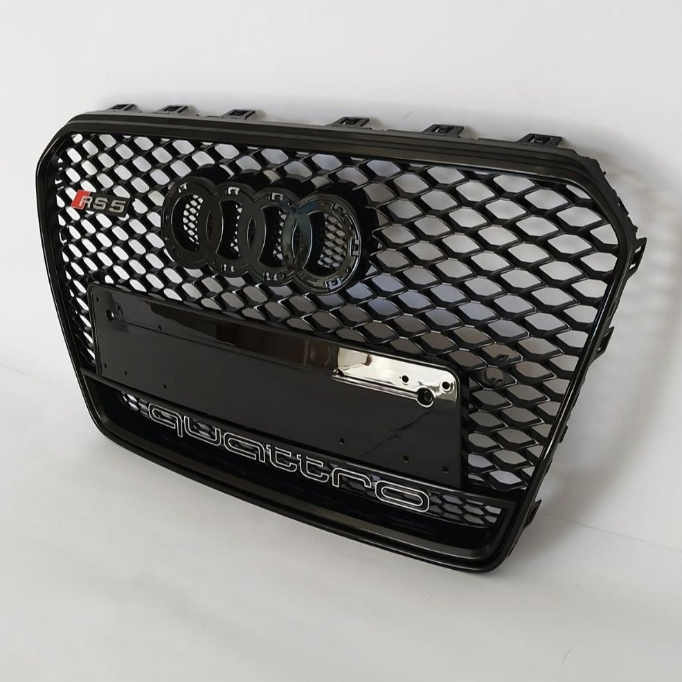 Audi A5 8T 2012-2016 Griglia Radiatore RS5 Look Quattro Calandra Anteriore, Mascherina in Ottica RS 5