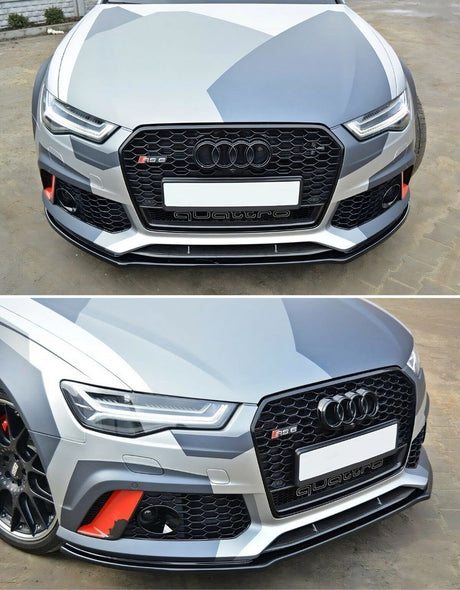 Audi A6 4G C7 2010-2014 Griglia Radiatore RS6 Quattro Look, Calandra Anteriore | Mascherina Nero Lucido