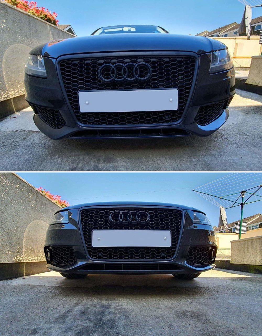 Audi A4 B8 2007-2011 Griglie Fendinebbia RS4 a Nido D'ape