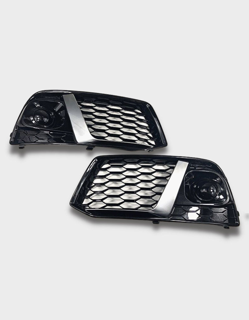 Audi Q5 FY 2016-2020 Griglie Fendinebbia RSQ5 Nero Argento | Coperture paraurti