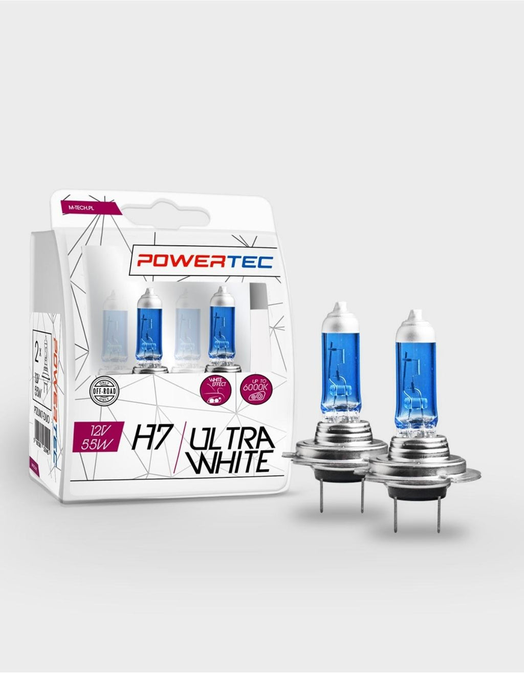 H7 Powertec Ultra Bianco 55W 12V Px26d