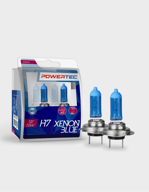 H7 Powertec Xenon Blue 55W 12V 6000K Px26d