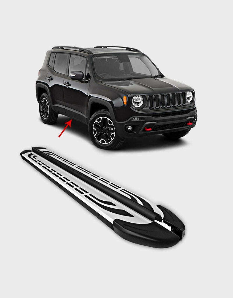 Jeep Renegade 2014-2022 Pedane Laterali in Alluminio