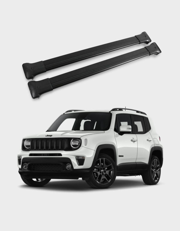 Jeep Renegade 2014-2022 Barre portapacchi nero in alluminio