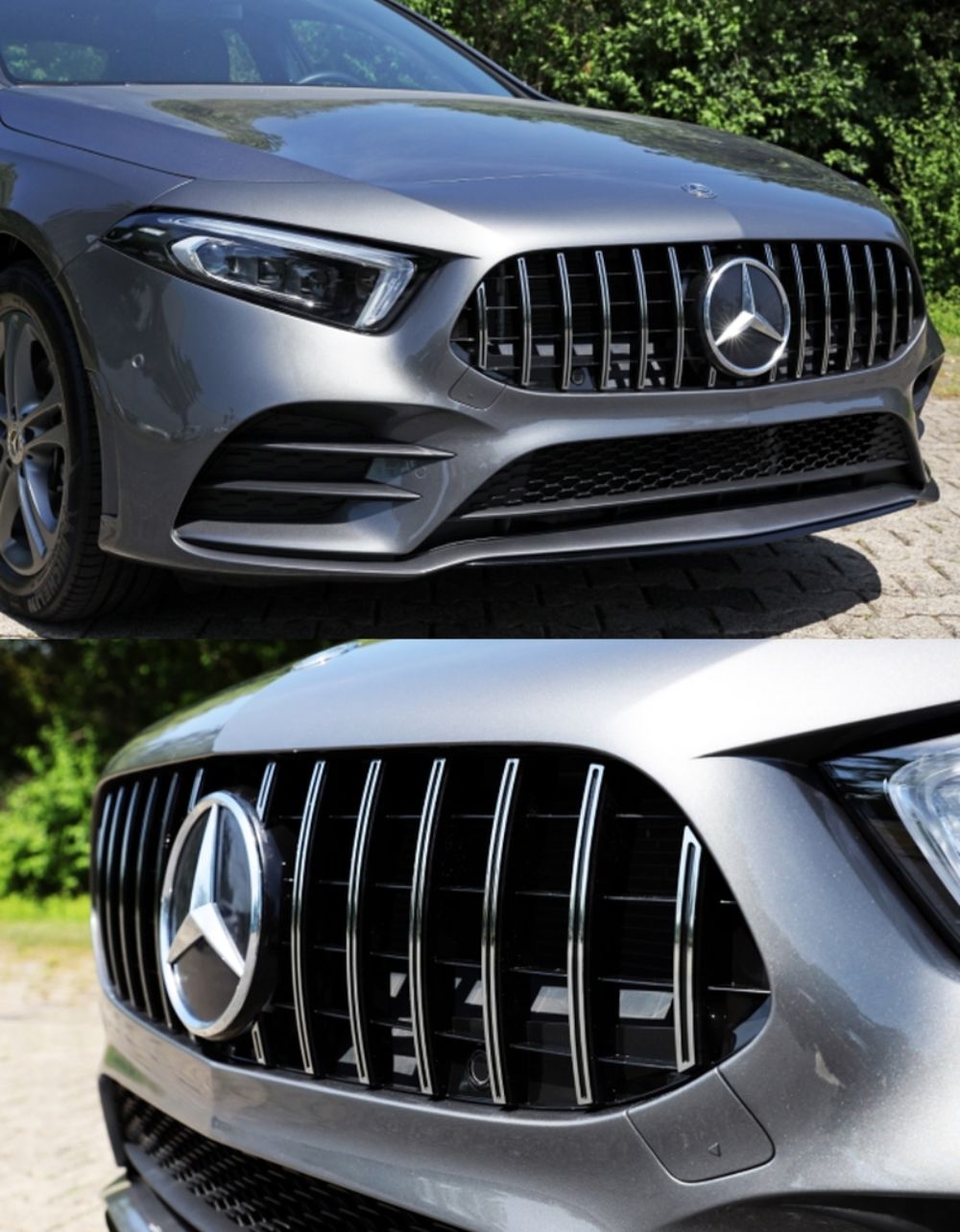 Mercedes A W177 2018-in poi Griglia Radiatore Panamericana Look AMG
