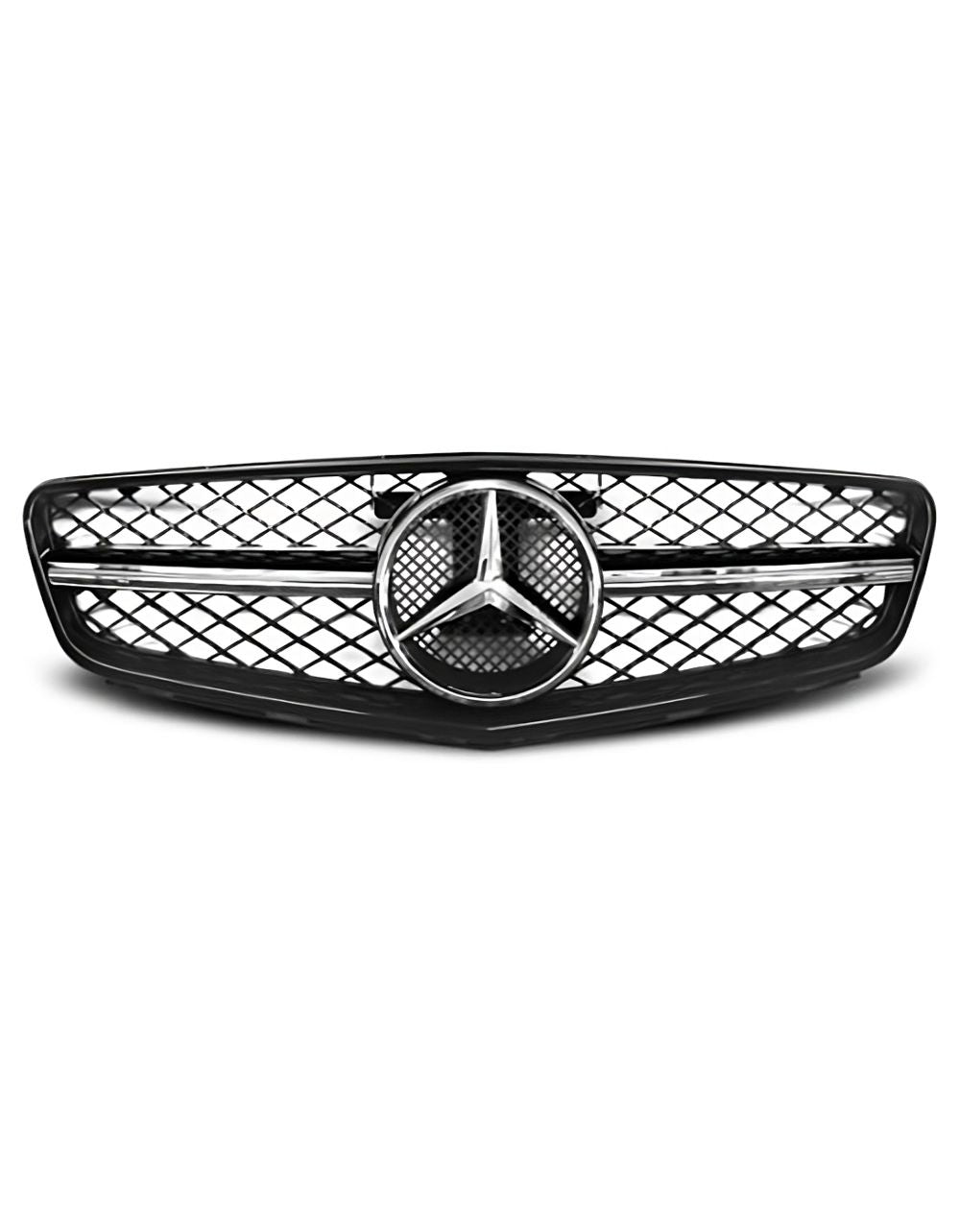 Mercedes C W204 2007-2014 Griglia Anteriore Nero Lucido Look AMG