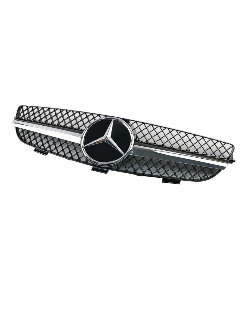 Mercedes CLK W209 2003-2009 Griglia Radiatore LOOK AMG Nero Cromato
