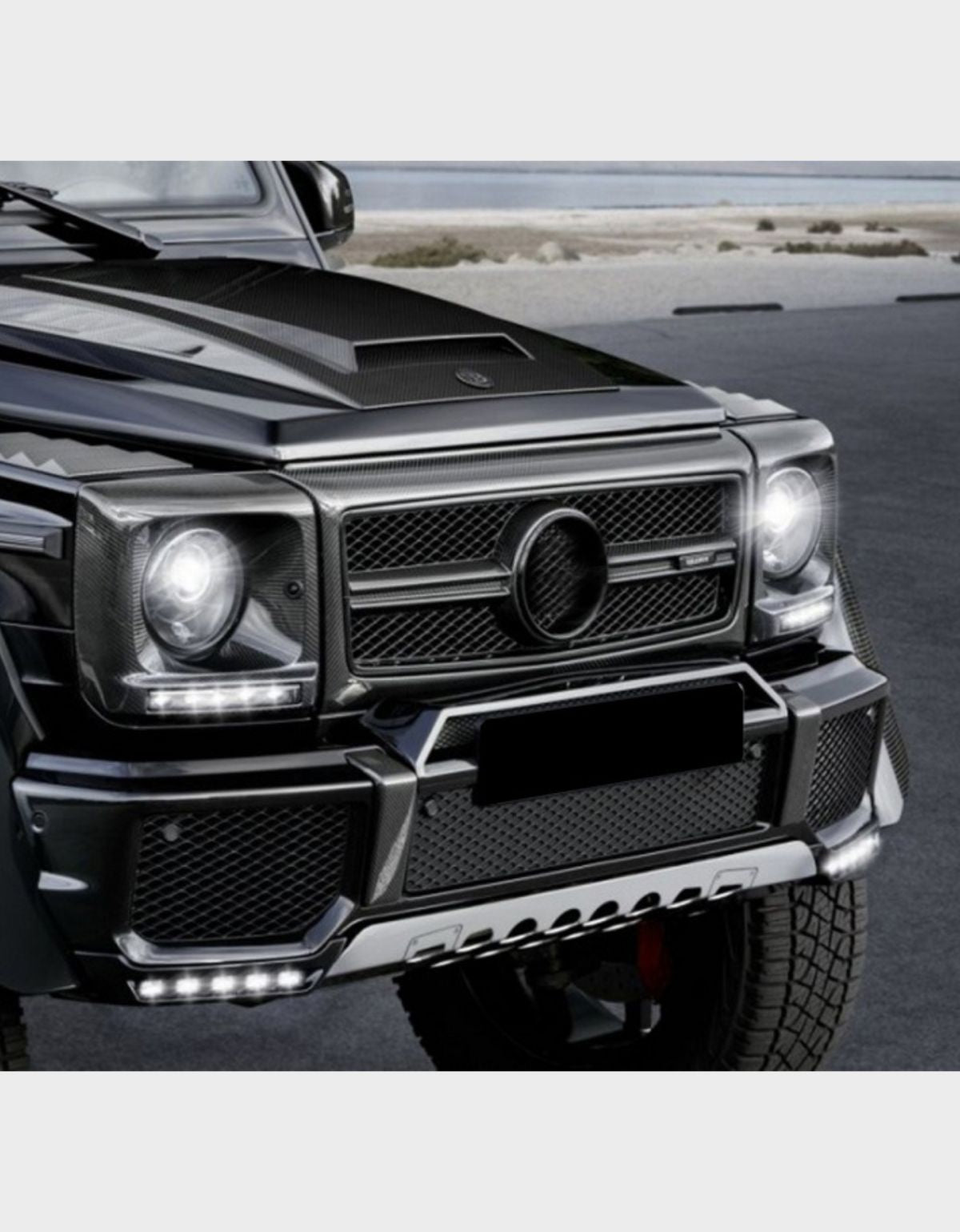 Mercedes Classe G W463 1990-2014 Griglia Radiatore AMG G65 in Carbonio, Calandra Anteriore