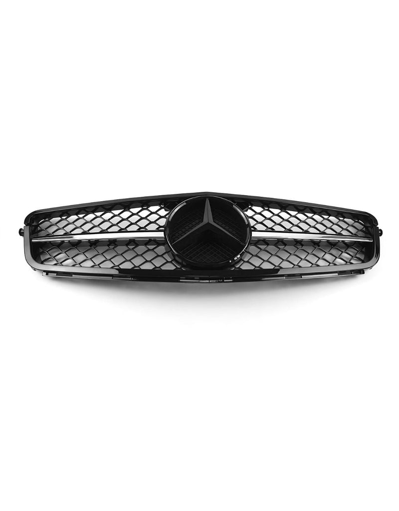 Mercedes Coupe C204 2011-2014 Griglia Anteriore Look AMG Nero Lucido