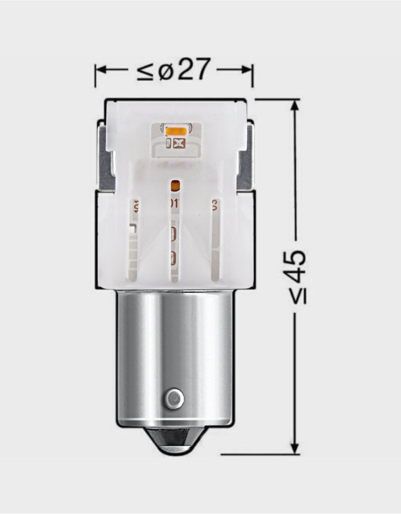 P21W Osram Lampadine LEDriving® Indicatori Gialli