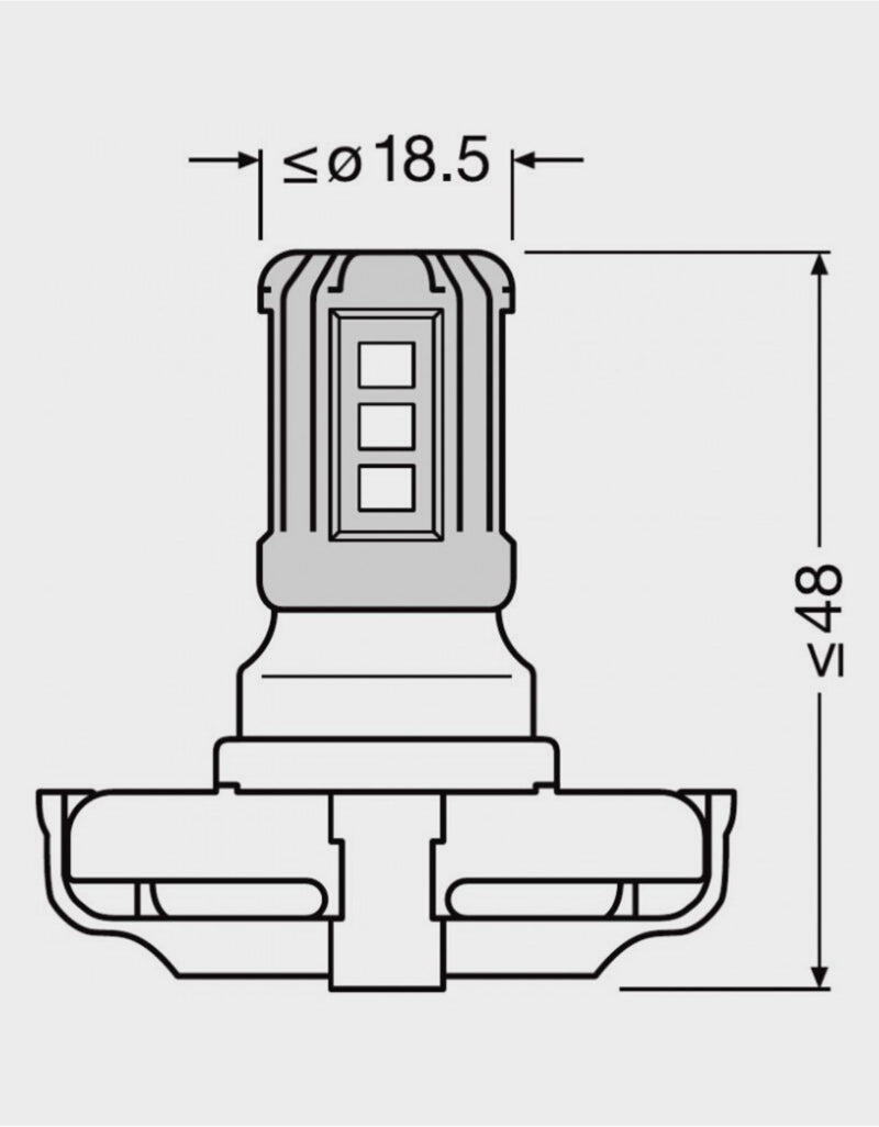 Lampadina PS19W Osram LEDriving® Standard 6000K