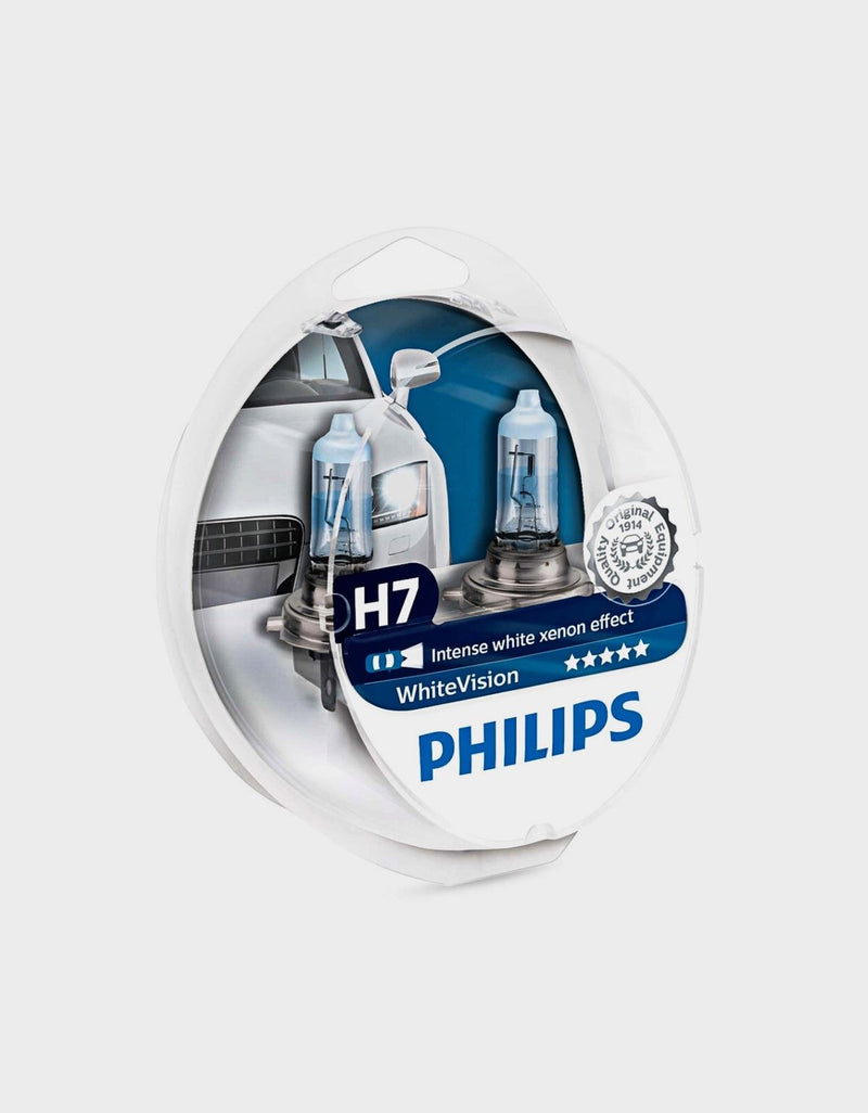 H7 Philips 4300K Effetto Bianco 1500lm 55W + W5W Xenon