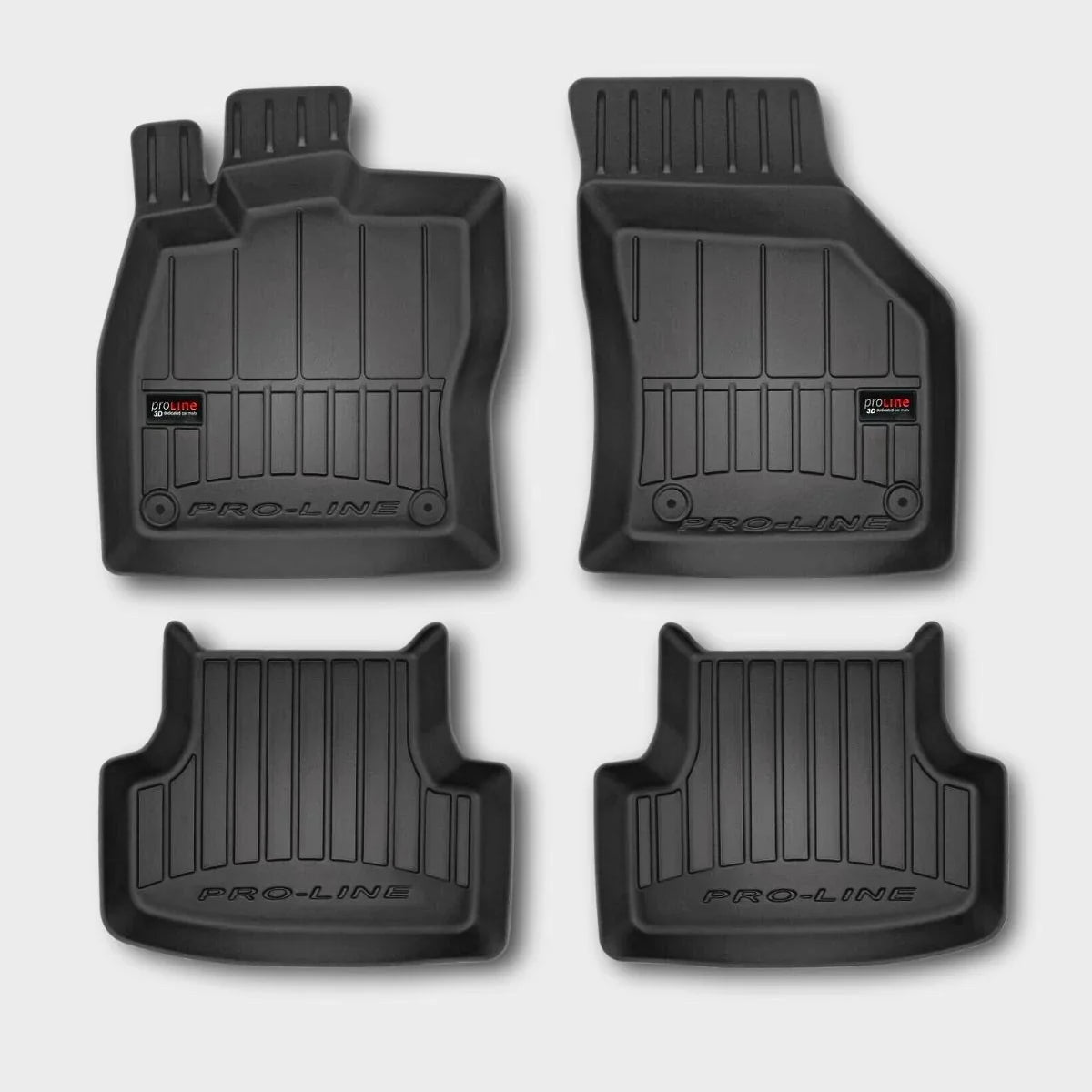FROGUM ProLine 3D Set Esclusivo di tappetini auto per SEAT Leon IV dal 2020 | Materiale TPE durevole | Bordini più alti