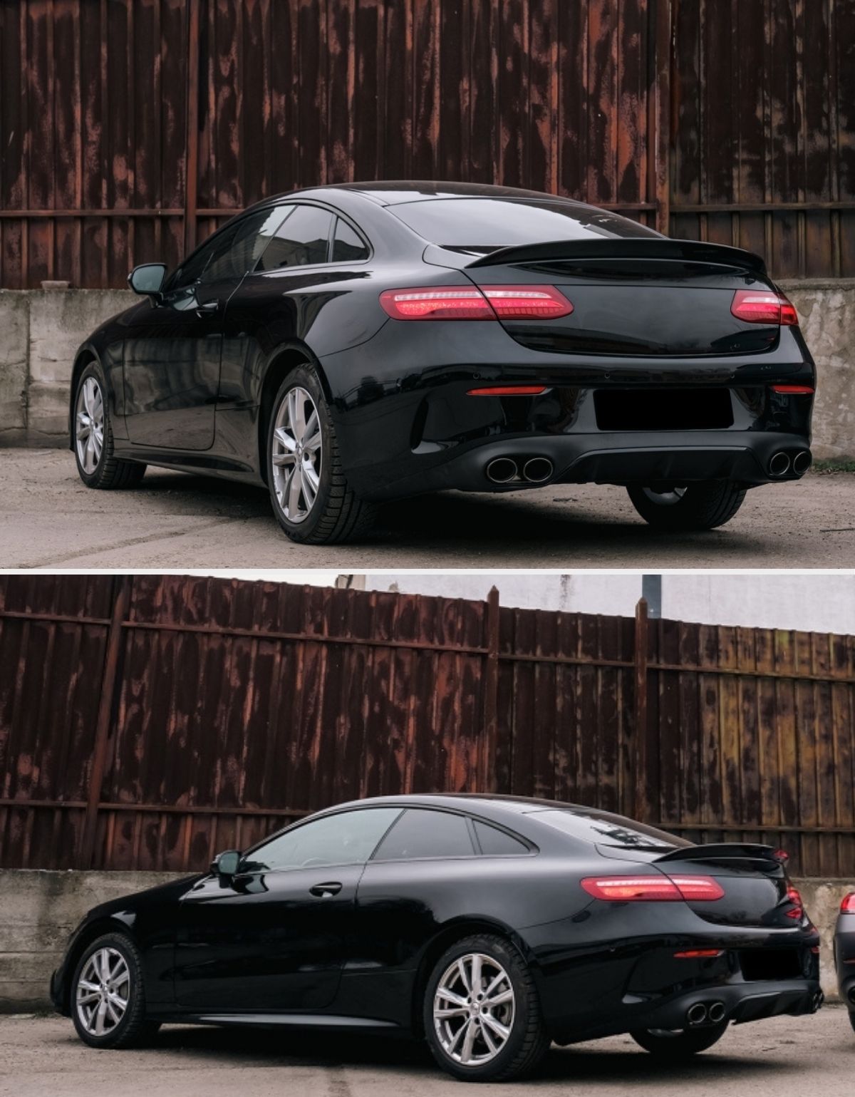 Mercedes Classe E C238 Coupe 2017-2022 Spoiler Posteriore Bagagliaio Nero