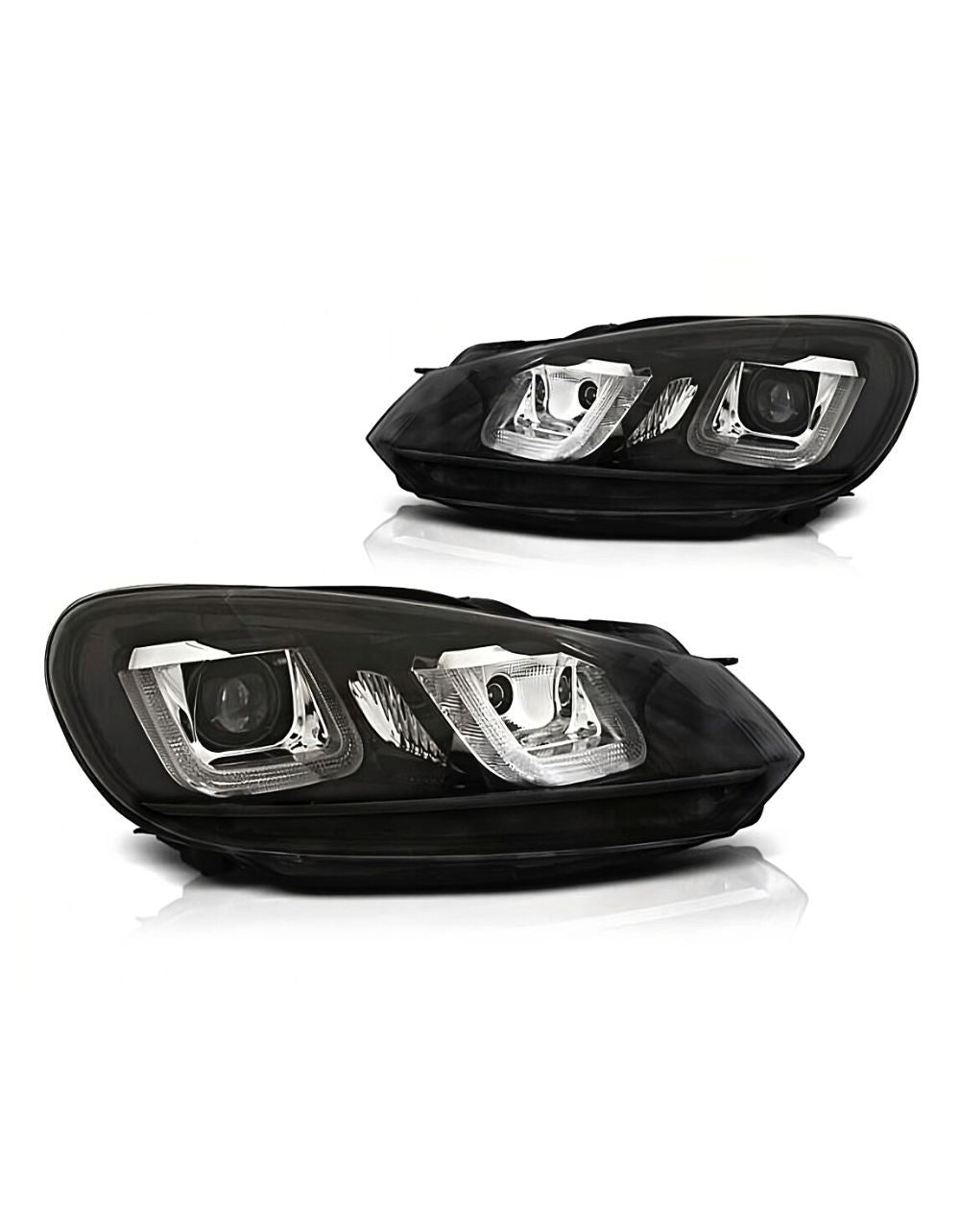 VW Golf 6 2008-2012 Fari Anteriori Luci Diurne U-LED R-Line