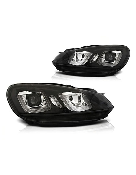VW Golf 6 2008-2012 Fari Anteriori Luci Diurne U-LED R-Line