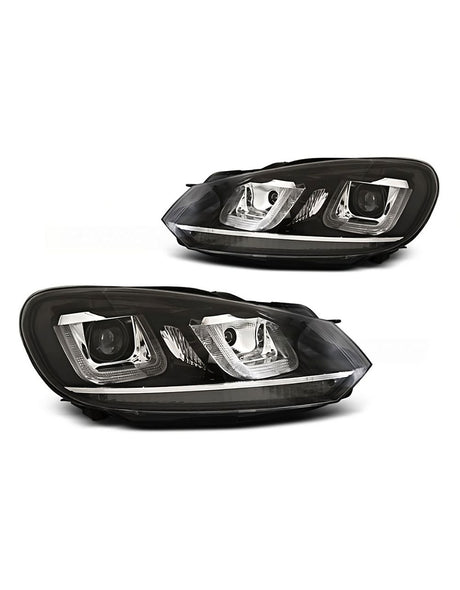 VW Golf 6 2008-2012 Fari Anteriori Luci Diurne LED R-Line Look