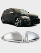 VW Golf 7 2012-2017 Calotte Specchietti Satinate GTI R-Line Coperture Retrovisori Argento Opaco
