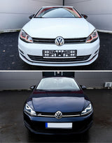 VW Golf 7 2012-2017 Calotte Specchietti Coperture R-Line Nero Lucido